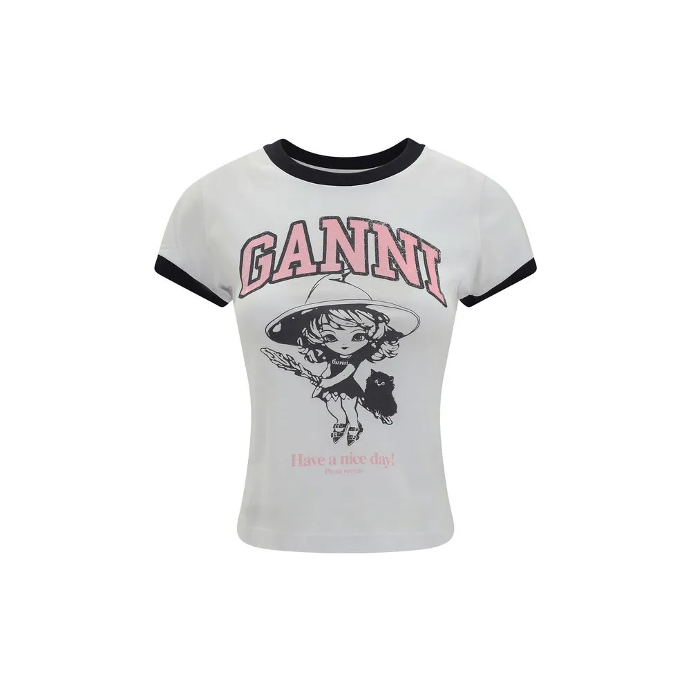 Ganni Women's Maxi print T-shirt