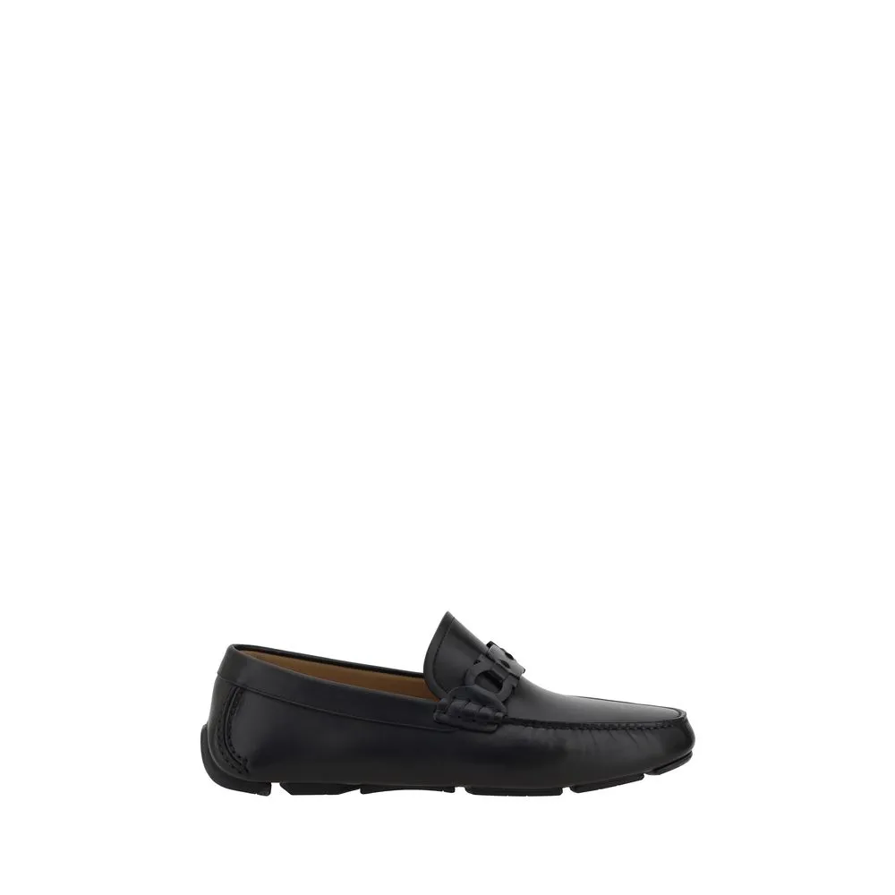 Ferragamo Men's Ornament Driver Loafers