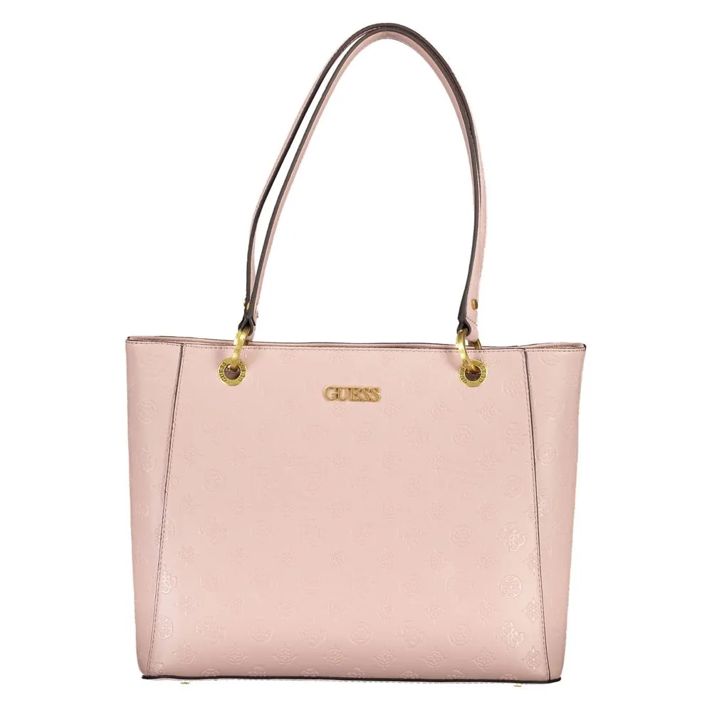 Guess Jeans Women's Pink Polyethylene Handbag