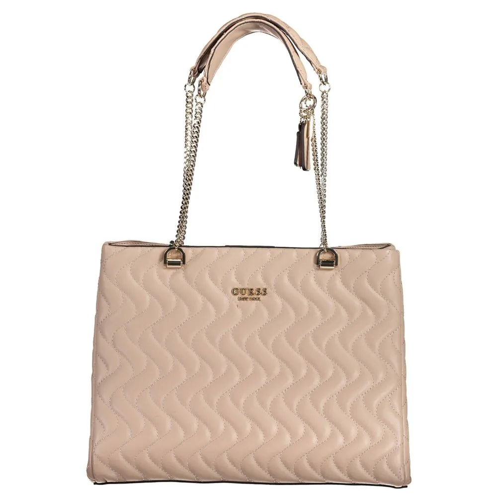 Guess Jeans Women's Pink Polyethylene Handbag