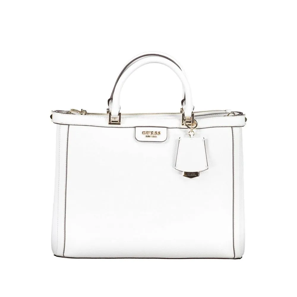 Guess Jeans Women's White Polyethylene Handbag