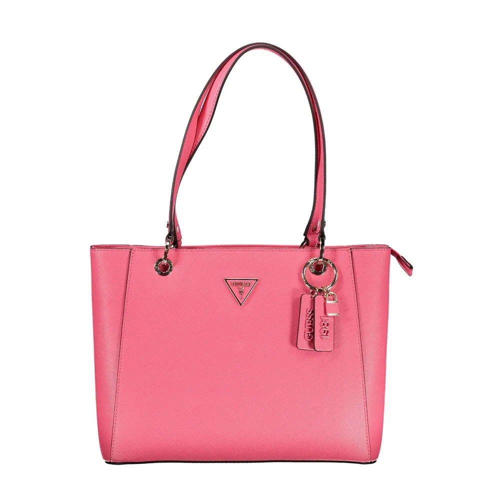 Guess Jeans Women's Pink Polyethylene Handbag