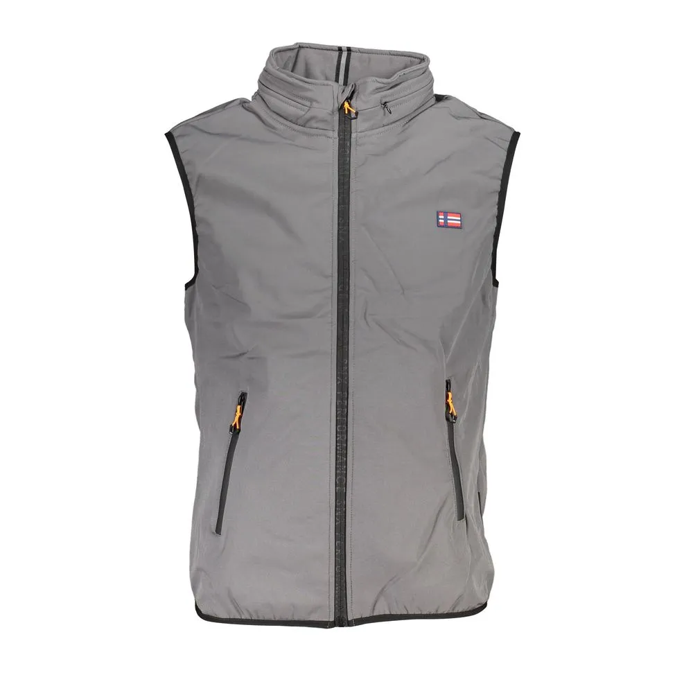 Scuola Nautica Men's Gray Polyester Jacket