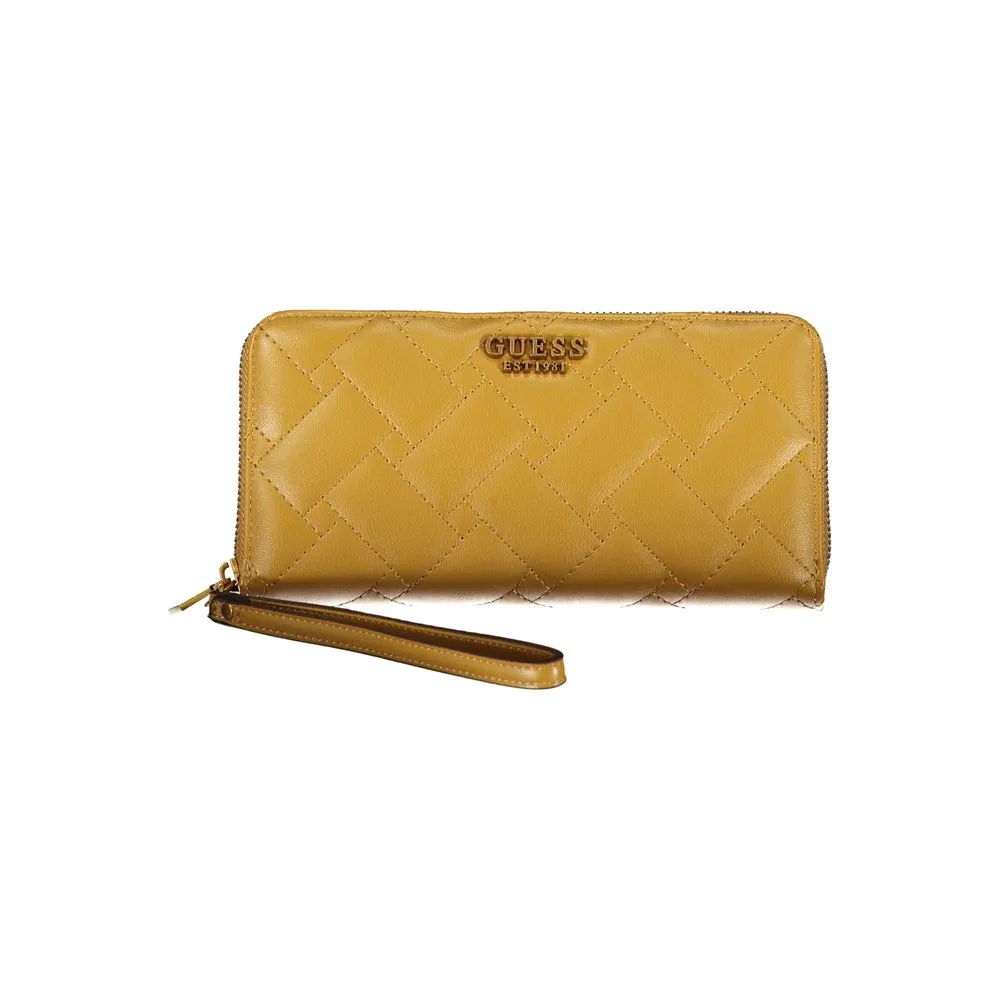 Guess Jeans Women's Elegant Yellow Guess Wallet