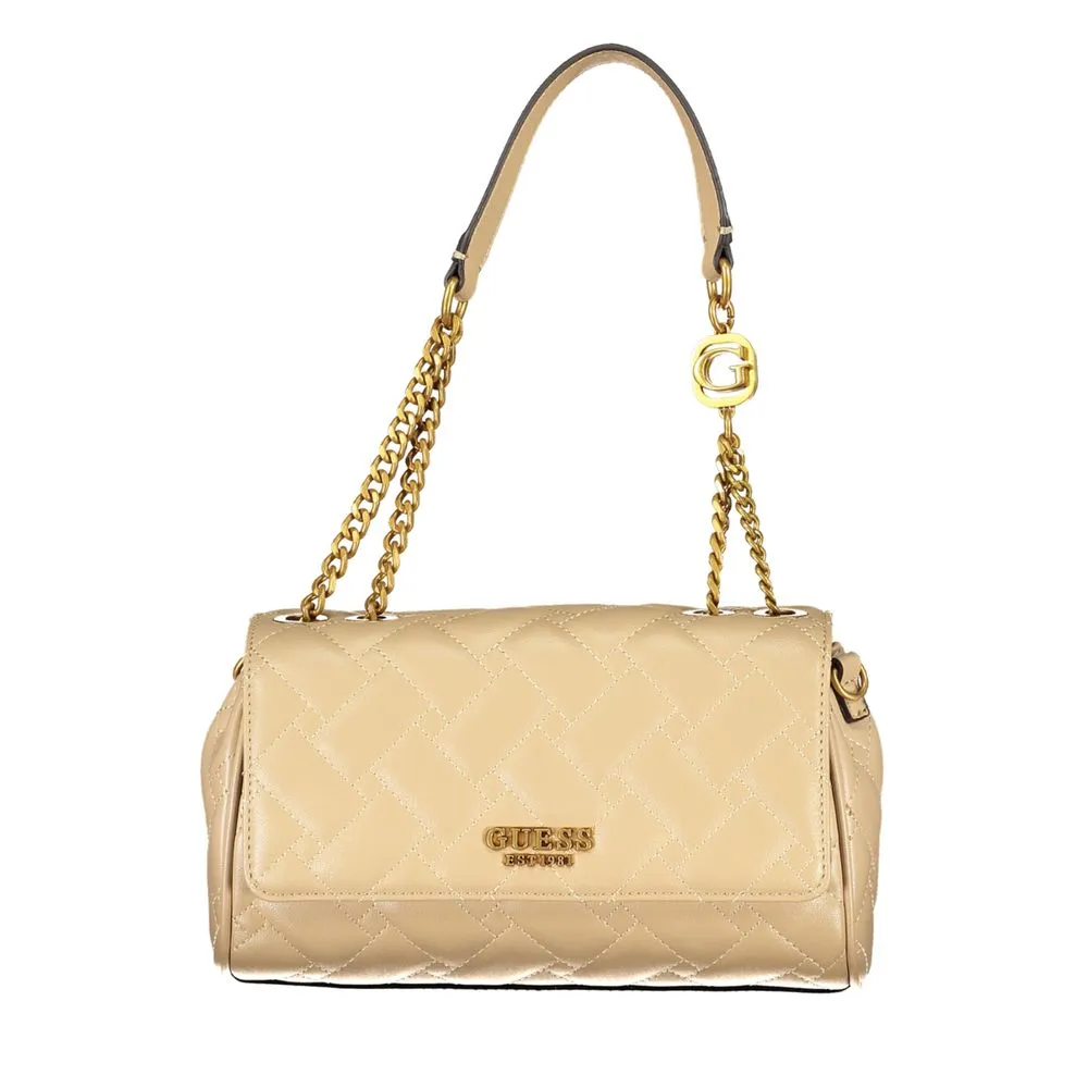 Guess Jeans Women's Beige Polyethylene Handbag