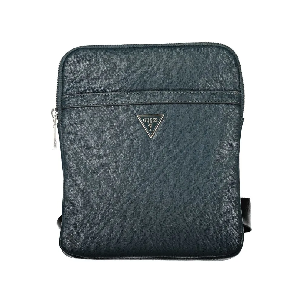 Guess Jeans Men's Chic Green Shoulder Bag with Ample Storage