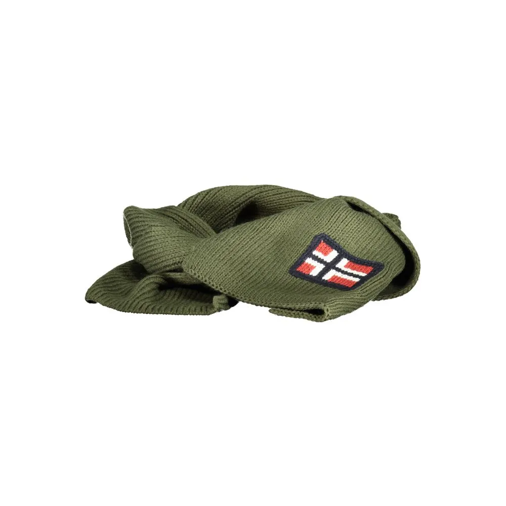 Norway 1963 Men's Green Acrylic Scarf