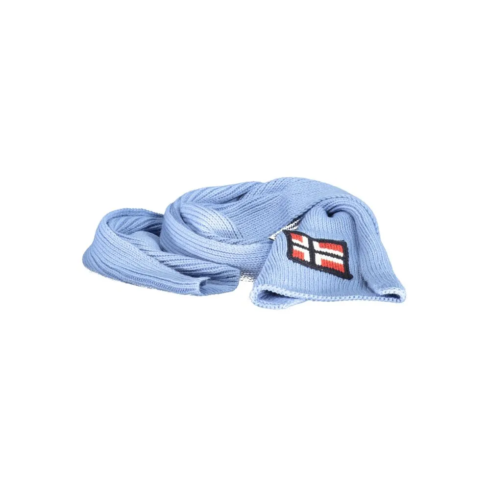 Norway 1963 Men's Light Blue Acrylic Scarf