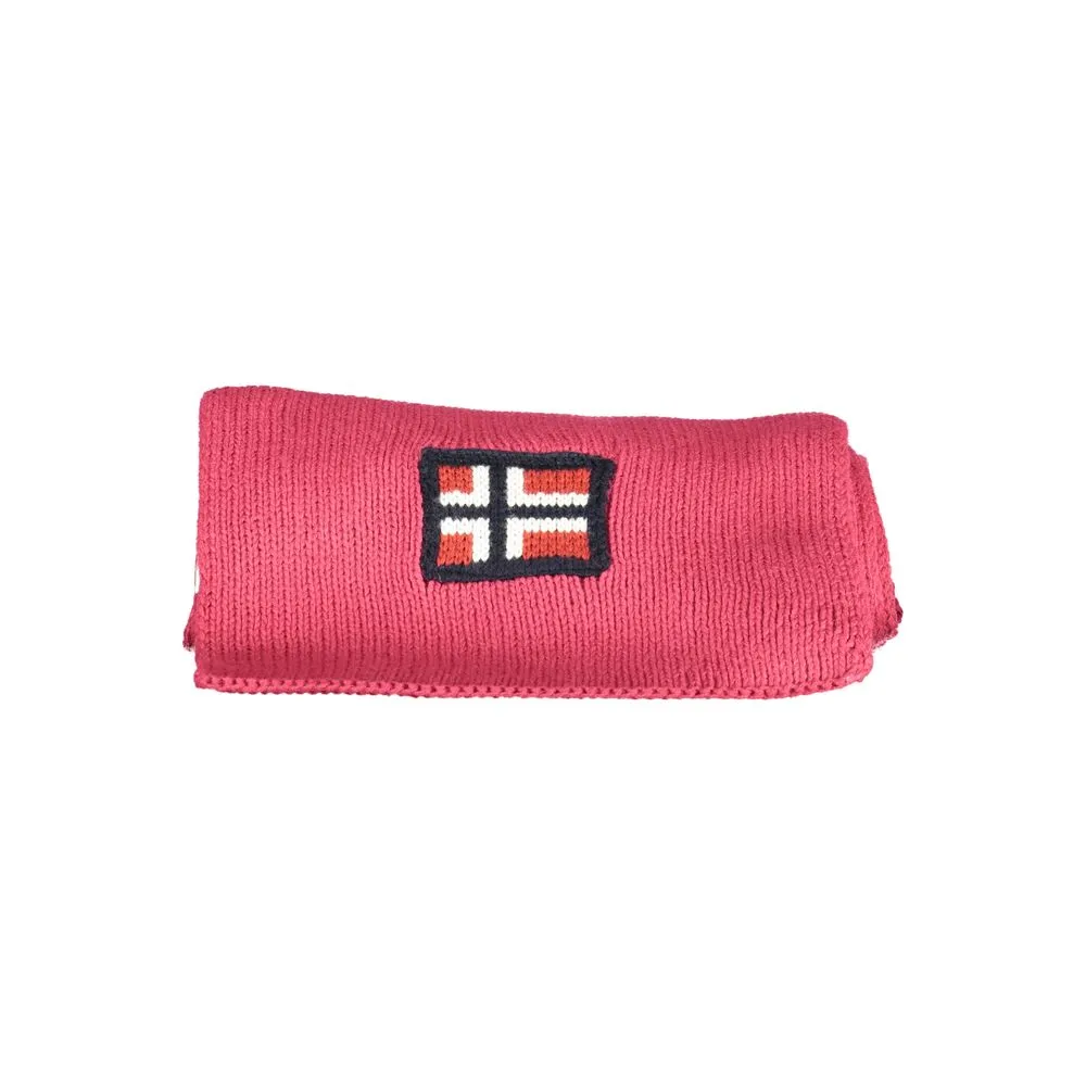 Norway 1963 Men's Pink Acrylic Scarf