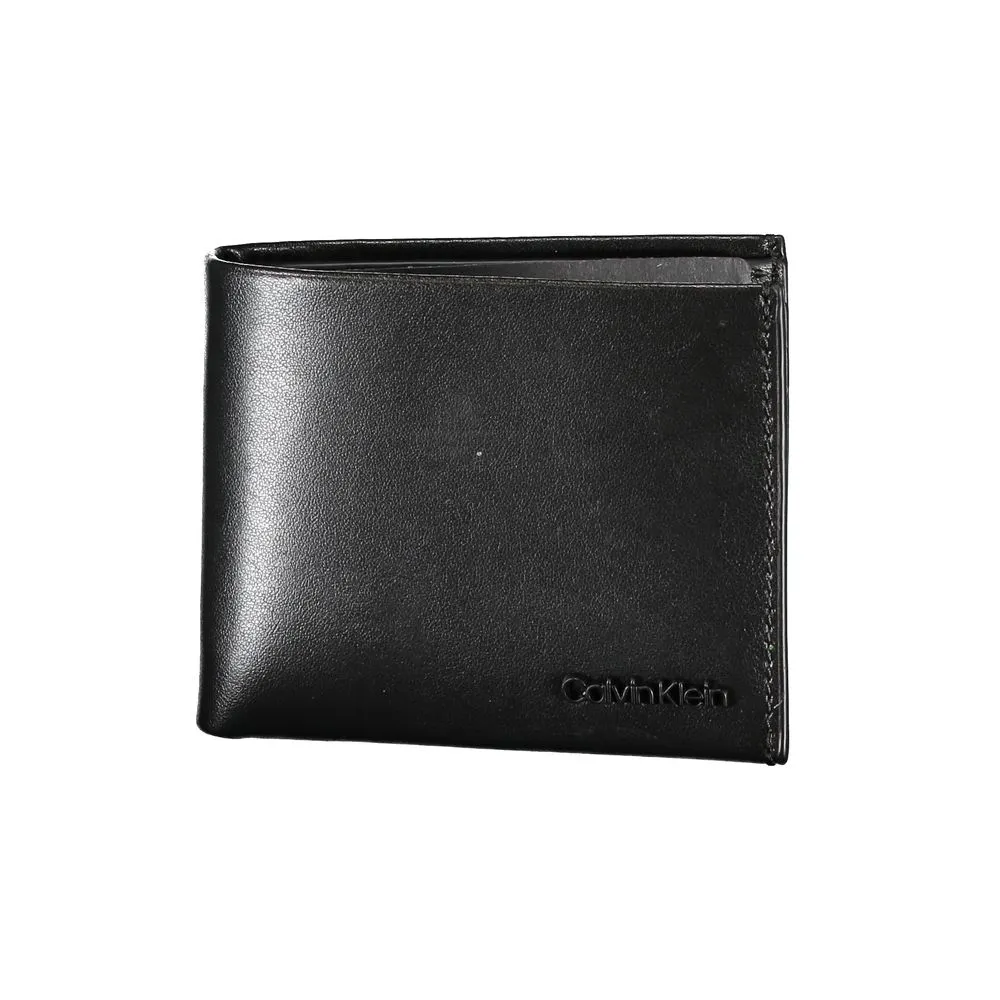 Calvin Klein Men's Sleek Double-Slot Leather Wallet with RFID Block