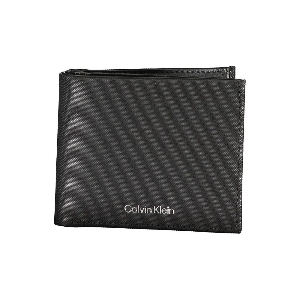 Calvin Klein Men's Elegant Black Leather Wallet with RFID Block