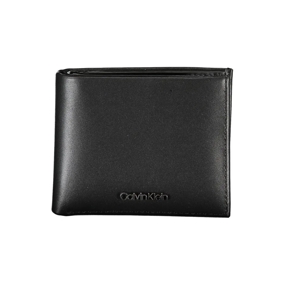 Calvin Klein Men's Sleek Leather Bi-Fold Wallet with RFID Block