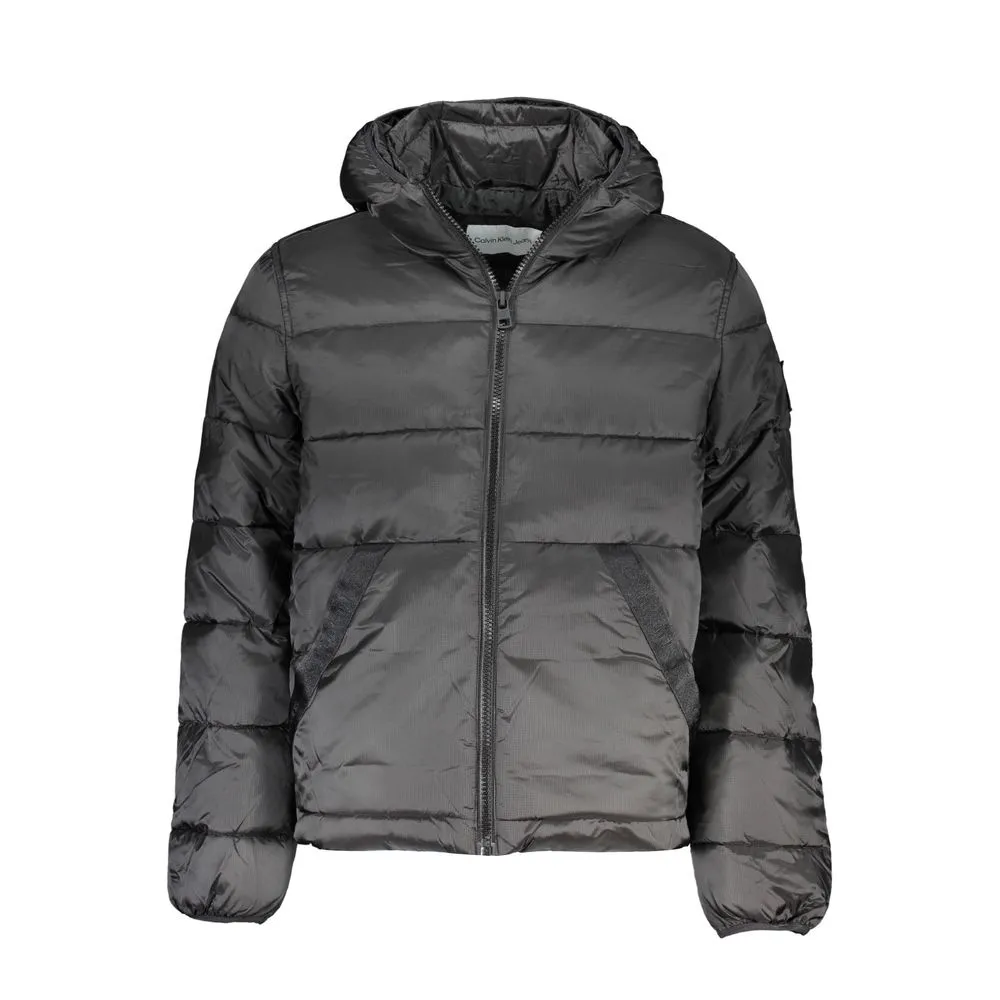 Calvin Klein Men's Sleek Hooded Men's Jacket with Contrast Details