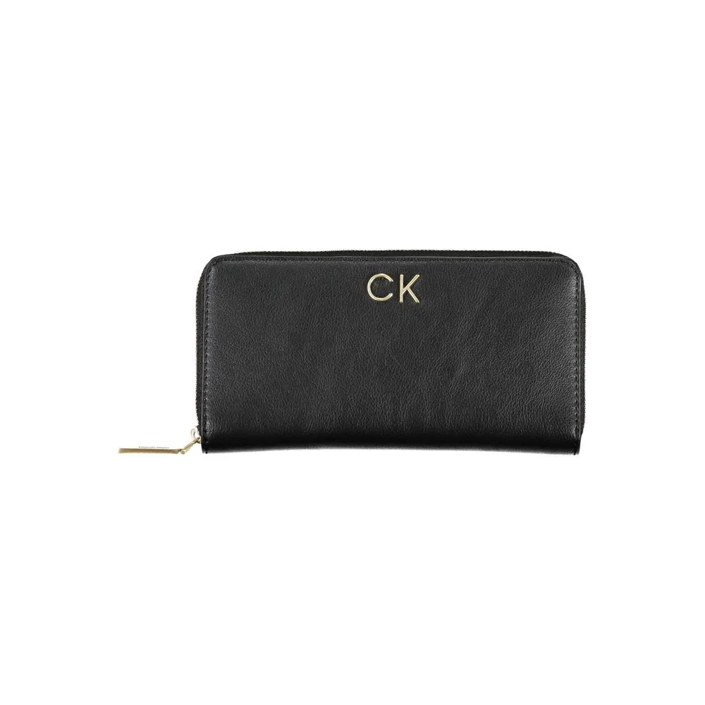 Calvin Klein Women's Sleek RFID-Safe Wallet with Chic Contrasts