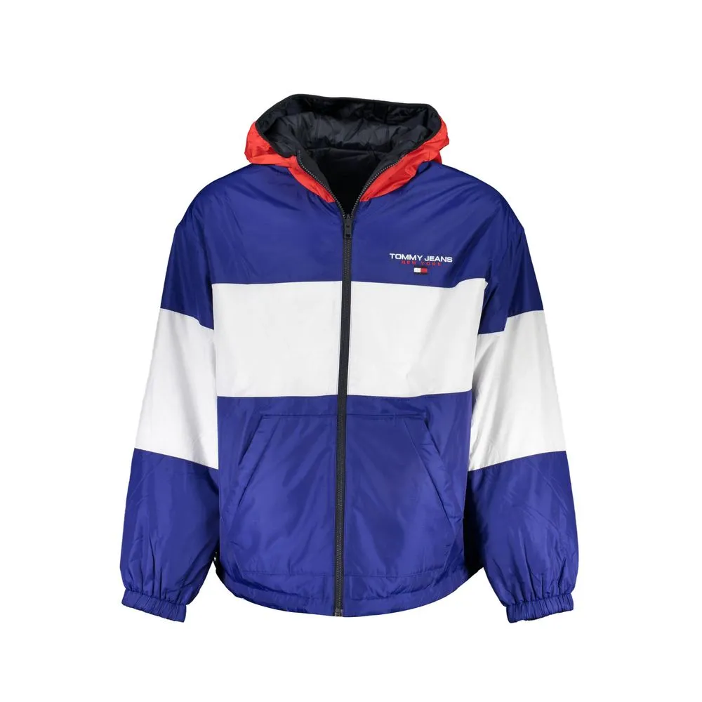 Tommy Hilfiger Men's Blue Polyester Men's Reversible Jacket