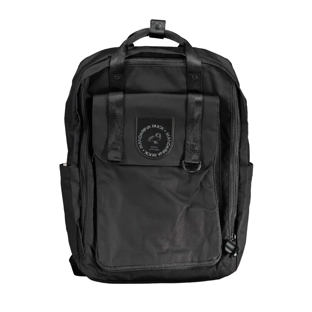 Mandarina Duck Women's Black Cotton Backpack