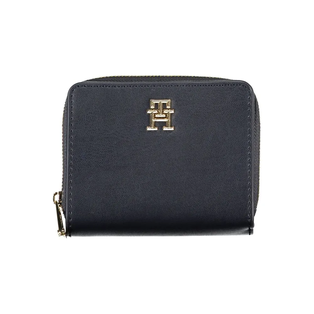 Tommy Hilfiger Women's Sleek Blue Polyethylene Wallet