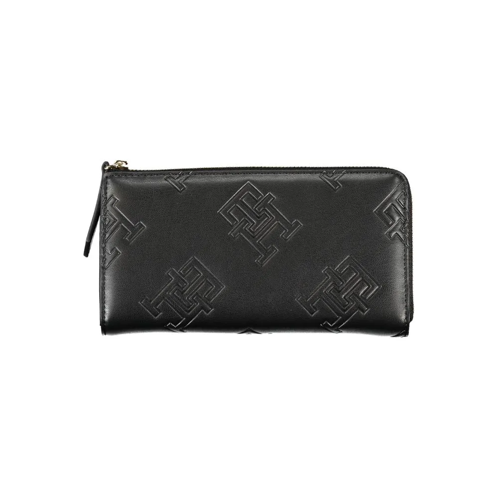 Tommy Hilfiger Women's Elegant Zip Wallet with Contrasting Accents
