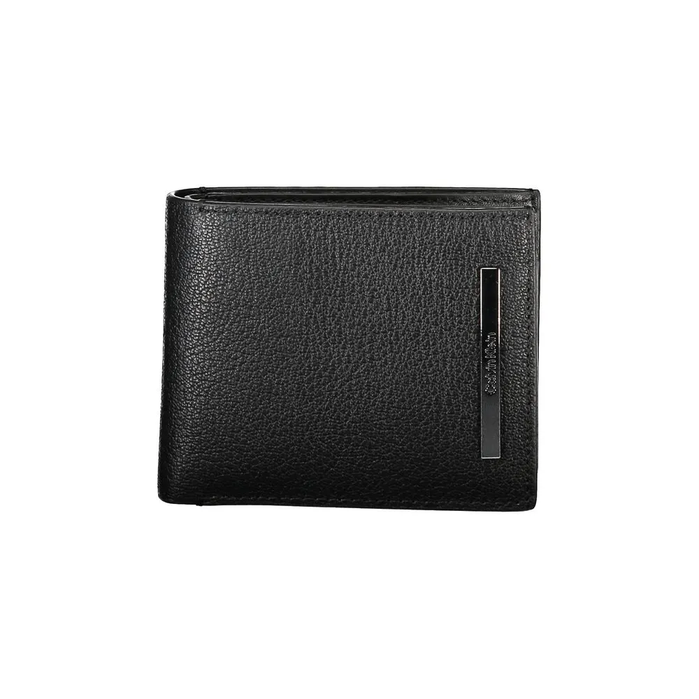 Calvin Klein Men's Elegant Black Leather Wallet with RFID Block
