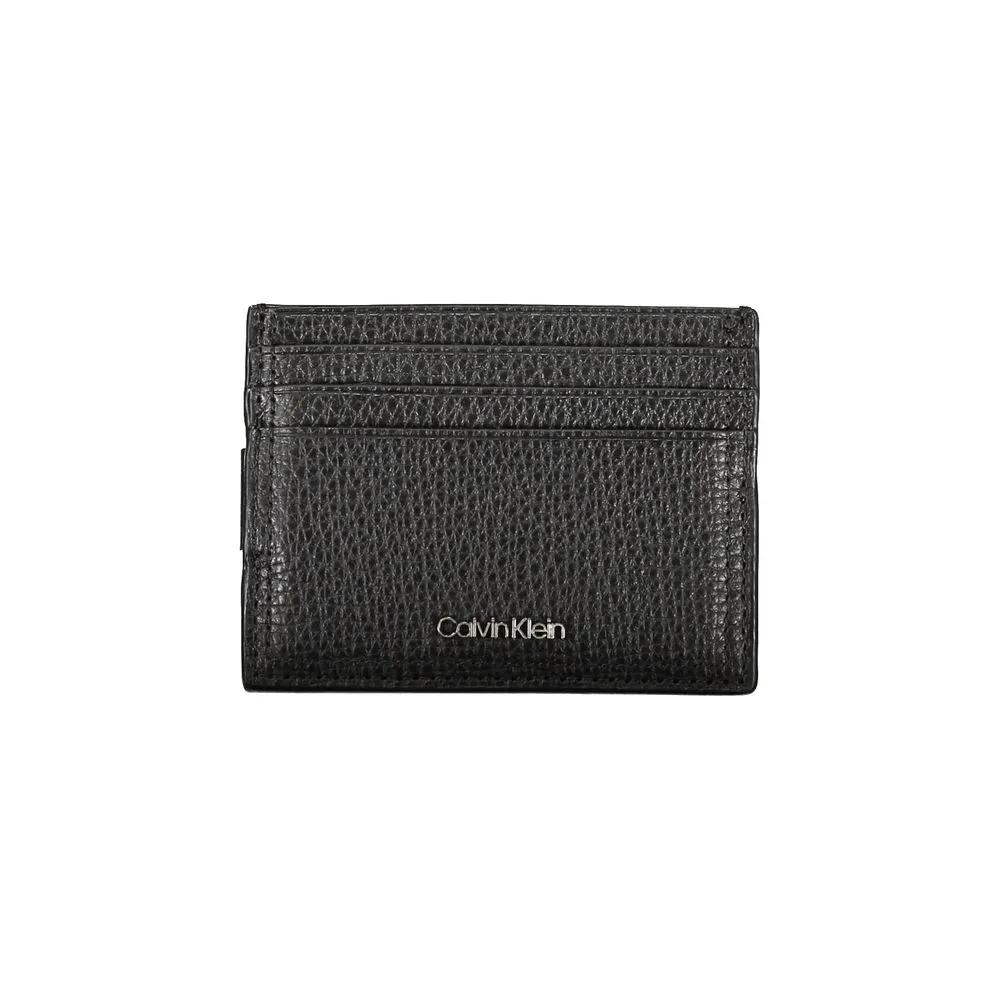 Calvin Klein Men's Sleek Leather Card Holder with Money Clip