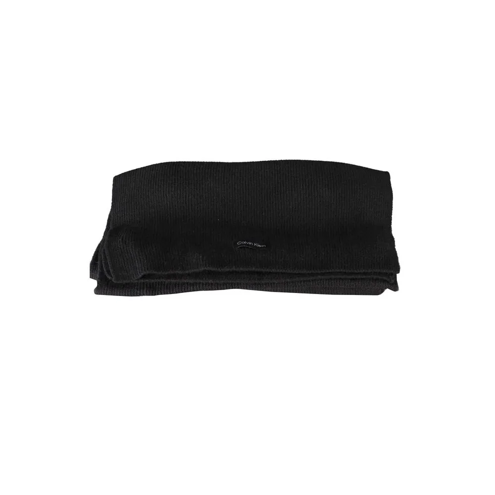 Calvin Klein Women's Elegant Embroidered Cotton-Cashmere Scarf