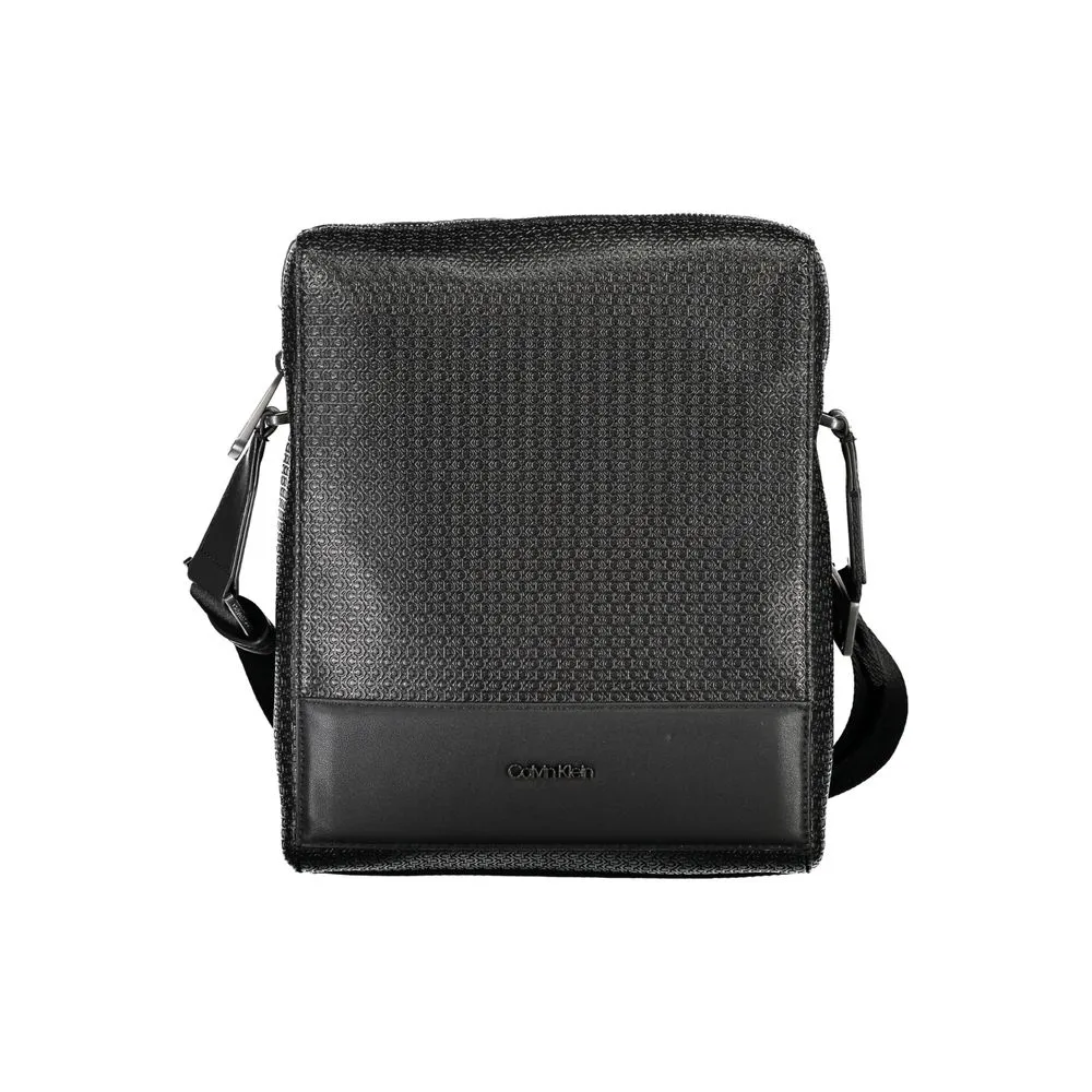 Calvin Klein Men's Eco-Friendly Sleek Black Shoulder Bag