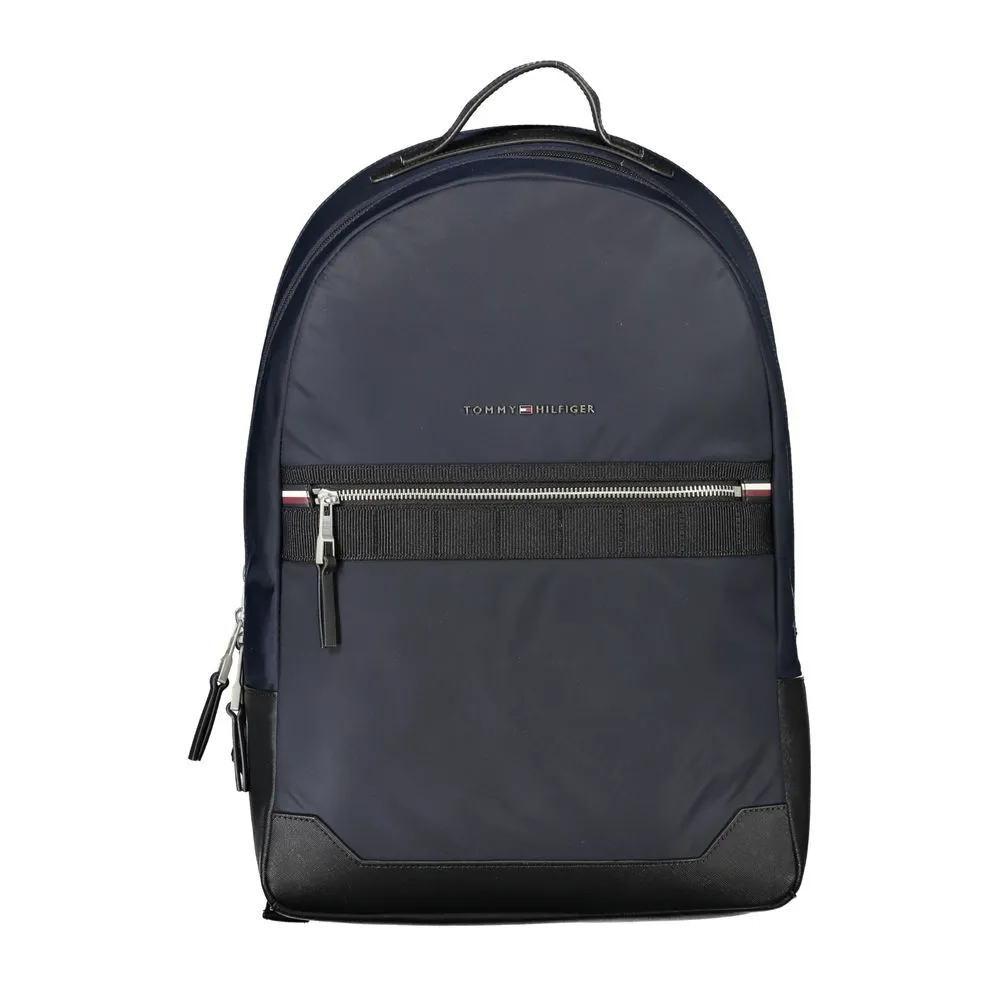 Tommy Hilfiger Men's Elegant Contrast Detail Blue Backpack