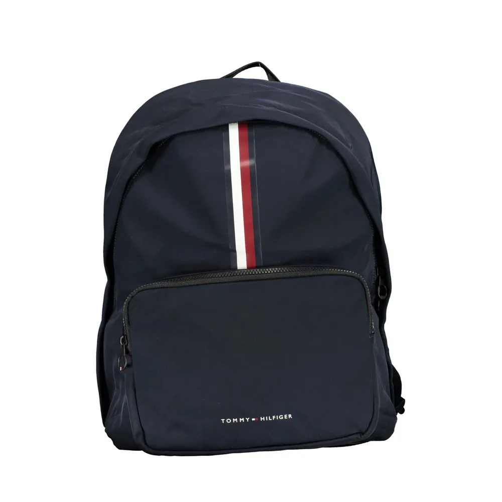 Tommy Hilfiger Men's Sleek Blue Backpack with Laptop Holder