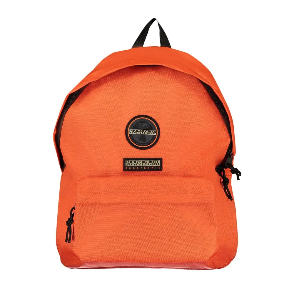Napapijri Women's Eco-Chic Orange Backpack with Logo Design