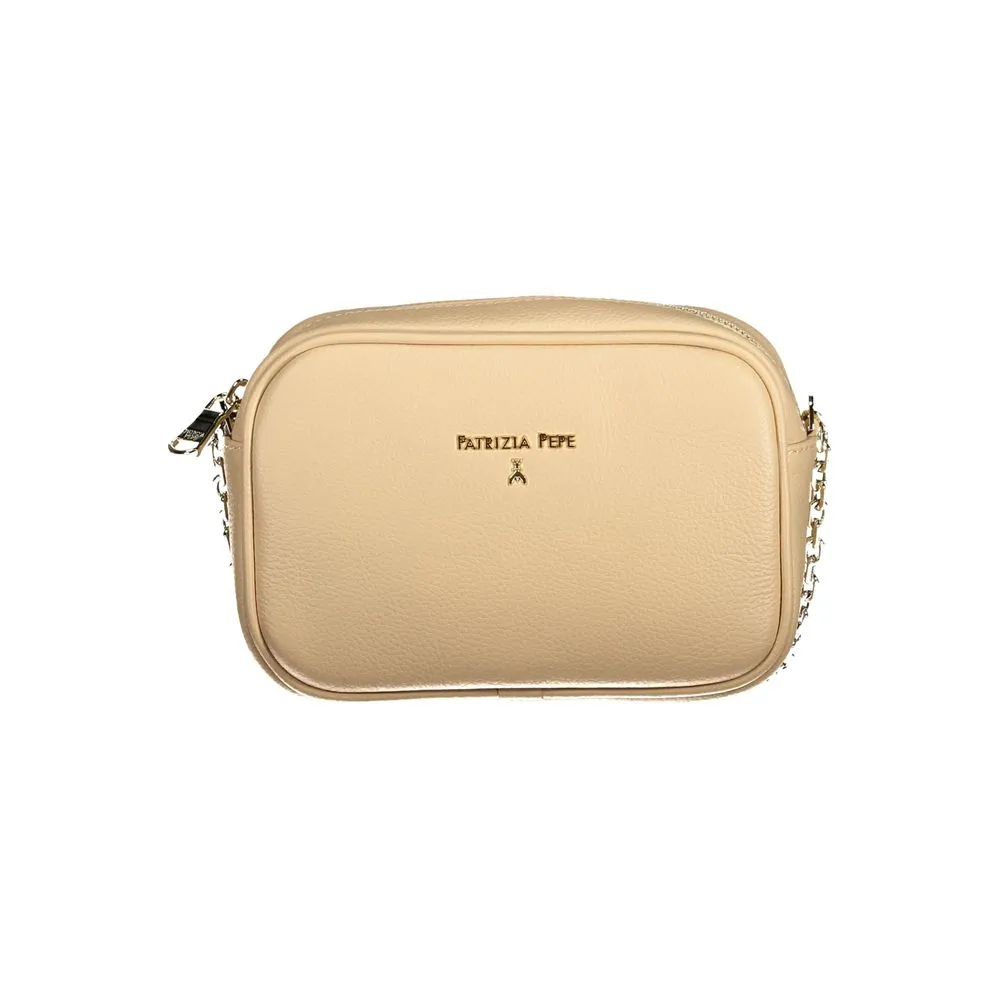 Patrizia Pepe Women's Beige Leather Handbag