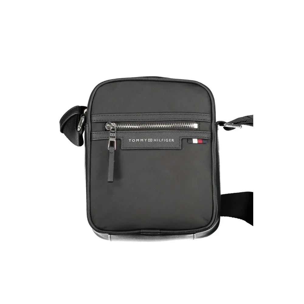 Tommy Hilfiger Men's Black Polyester Shoulder Bag