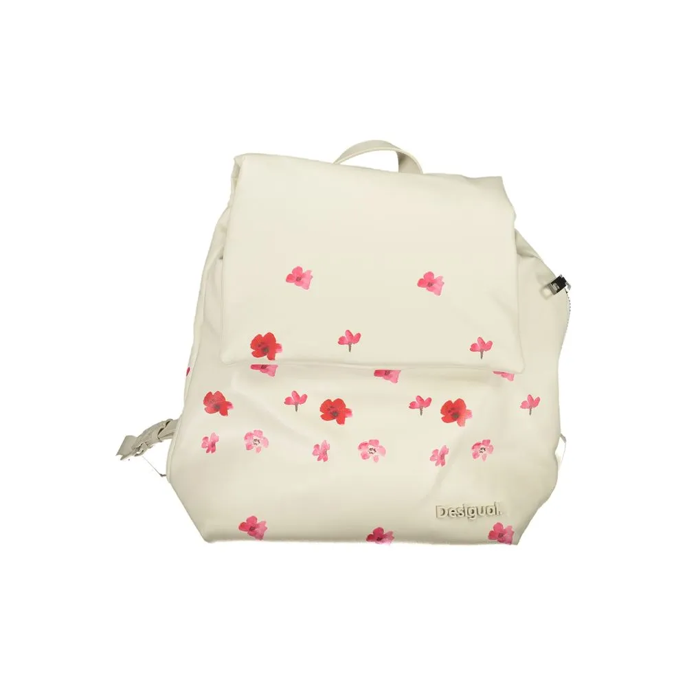Desigual Women's White Polyethylene Backpack