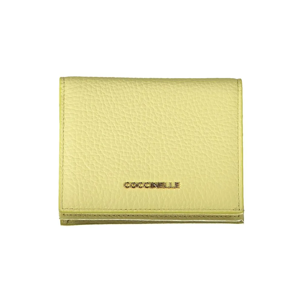 Coccinelle Women's Yellow Leather Wallet