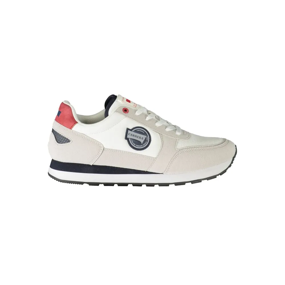 Carrera Men's White Polyester Sneaker
