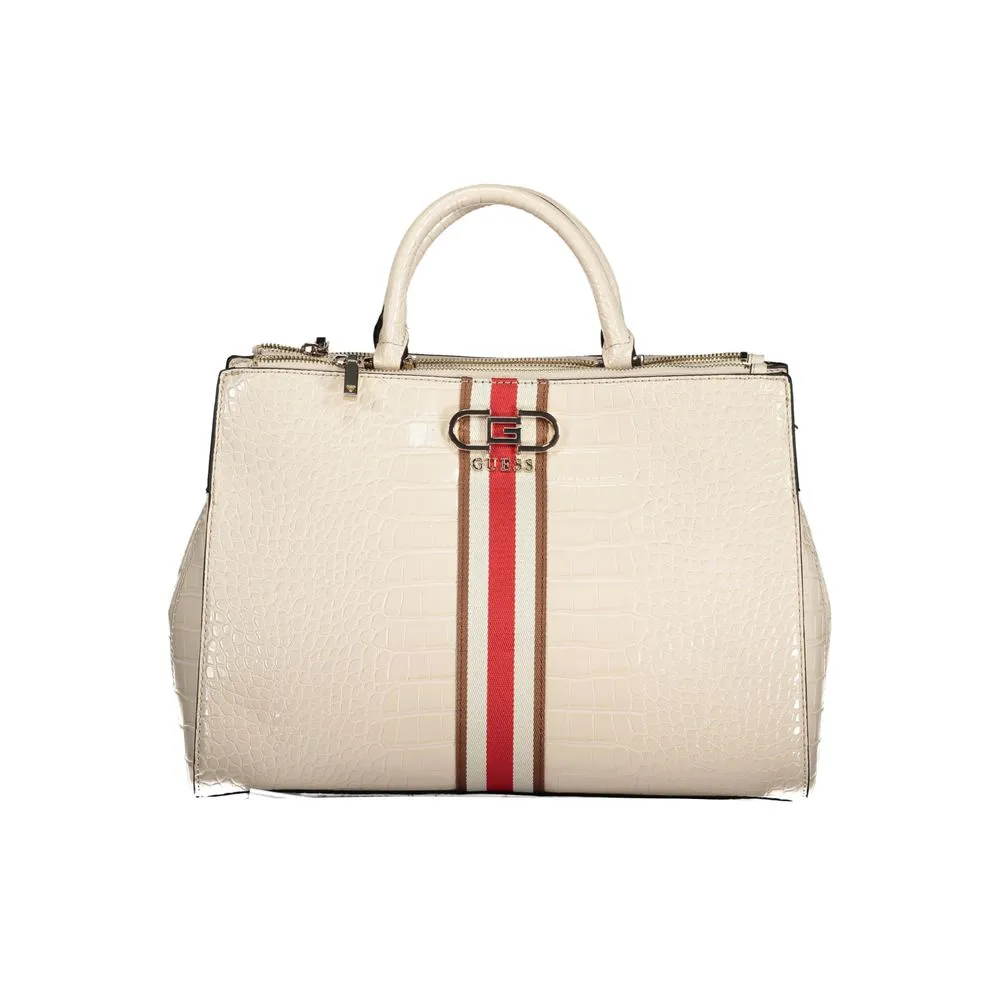 Guess Jeans Women's Beige Polyethylene Handbag