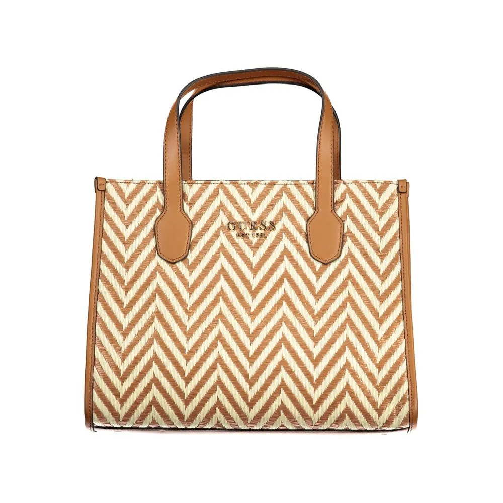 Guess Jeans Women's Brown Cotton Handbag