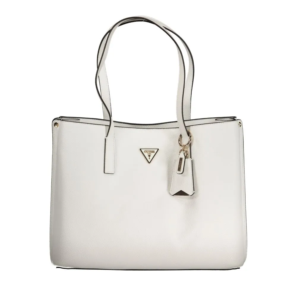 Guess Jeans Women's White Polyethylene Handbag