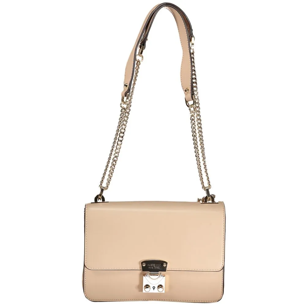 Guess Jeans Women's Beige Polyethylene Handbag