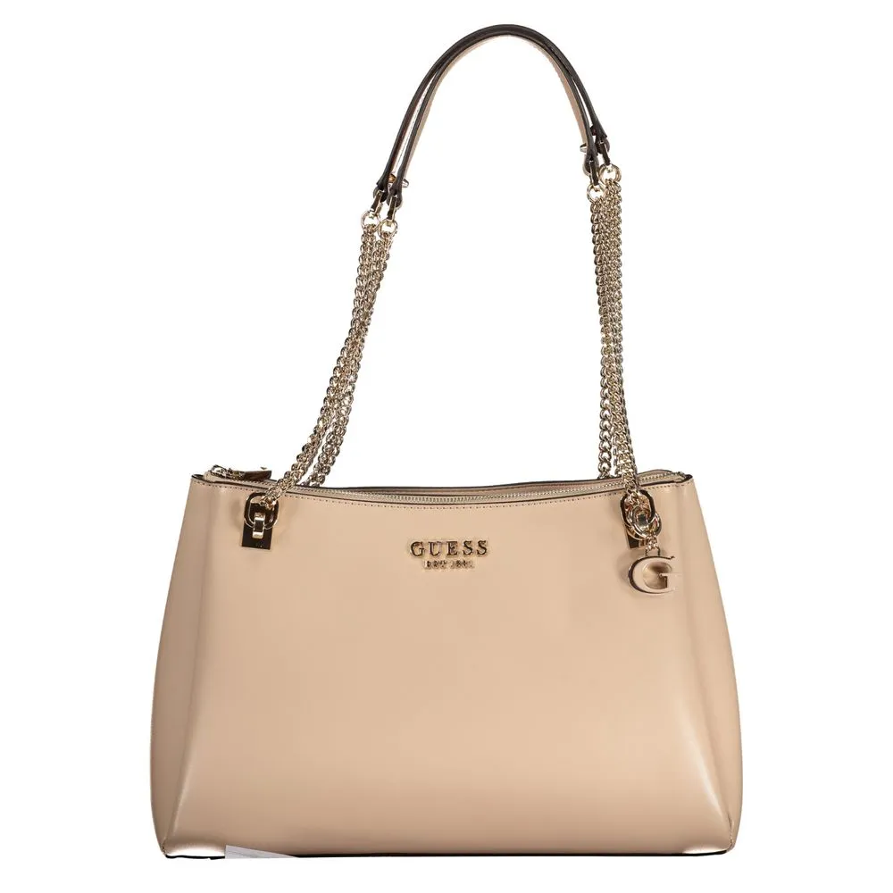 Guess Jeans Women's Beige Polyethylene Handbag