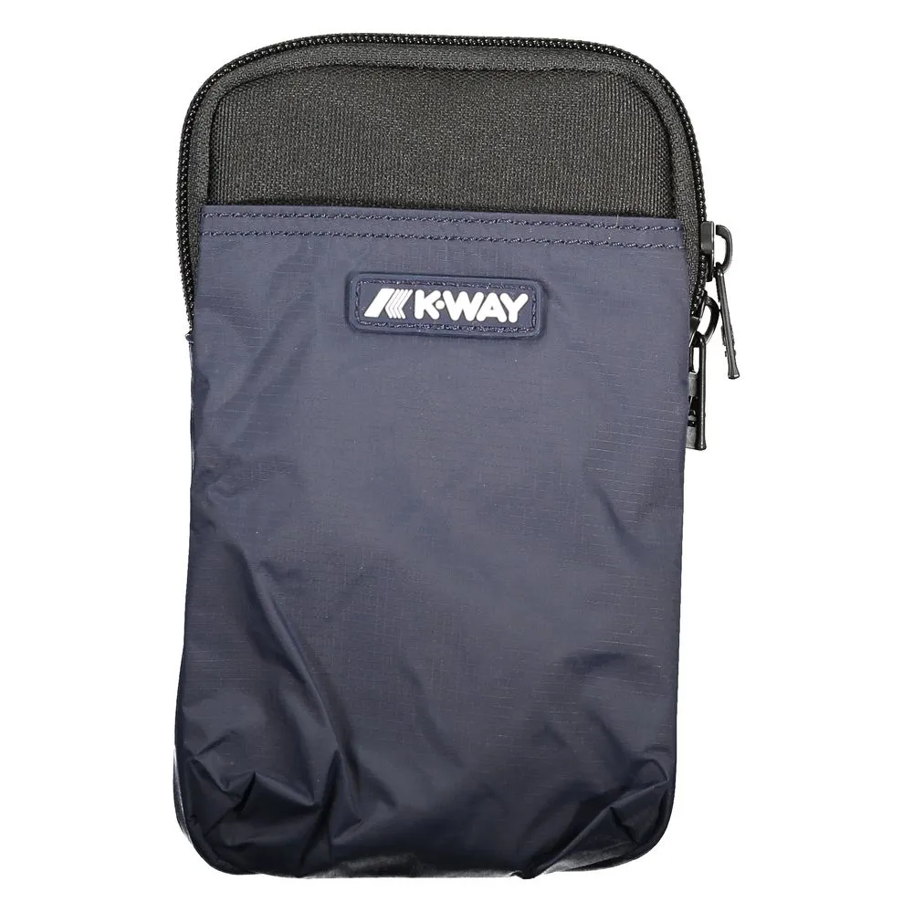 K-WAY Men's Blue Polyester Shoulder Bag