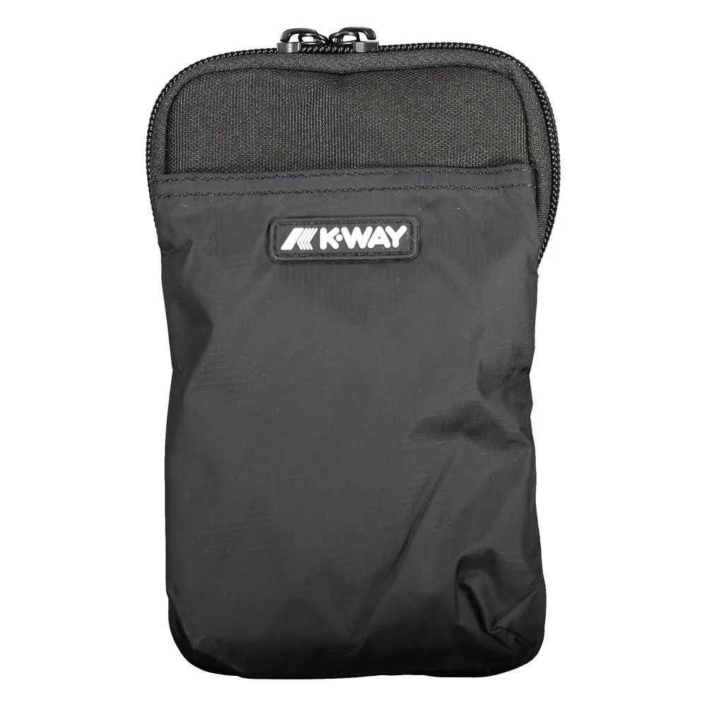 K-WAY Men's Black Polyester Shoulder Bag