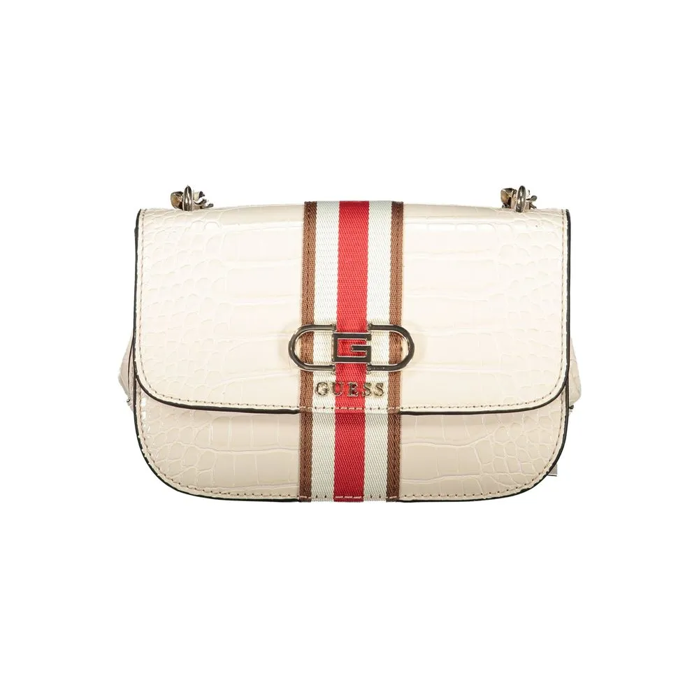 Guess Jeans Women's Beige Polyethylene Handbag