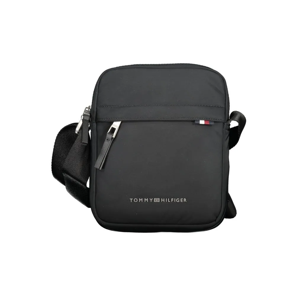 Tommy Hilfiger Men's Black Polyester Shoulder Bag