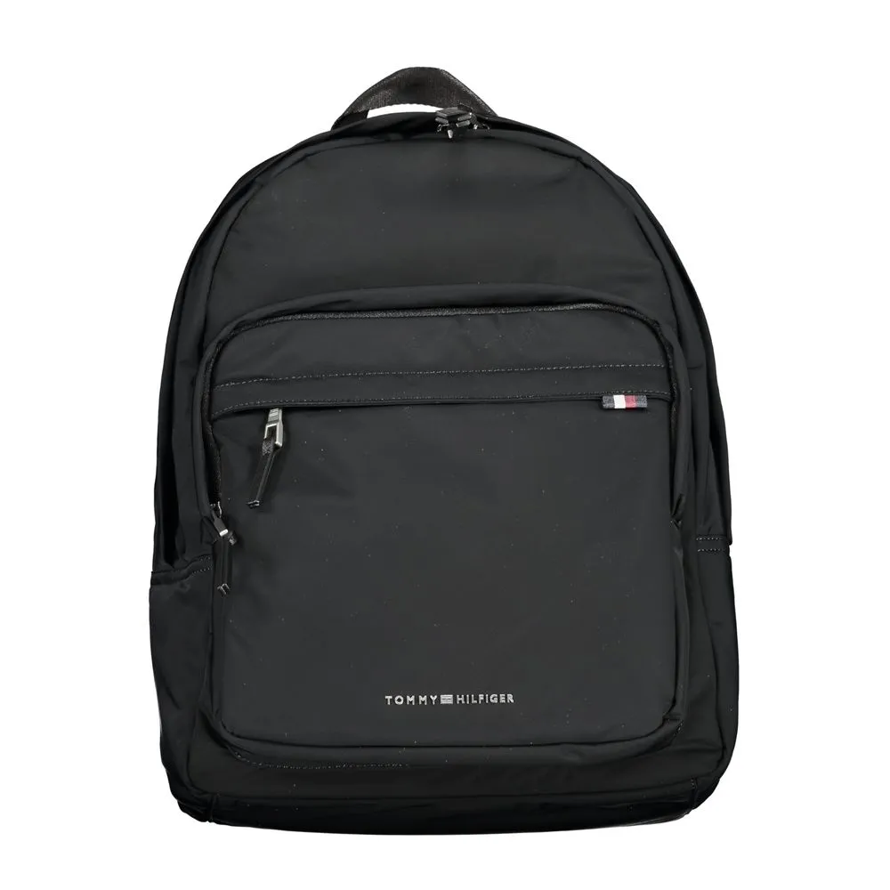 Tommy Hilfiger Men's Black Polyester Backpack