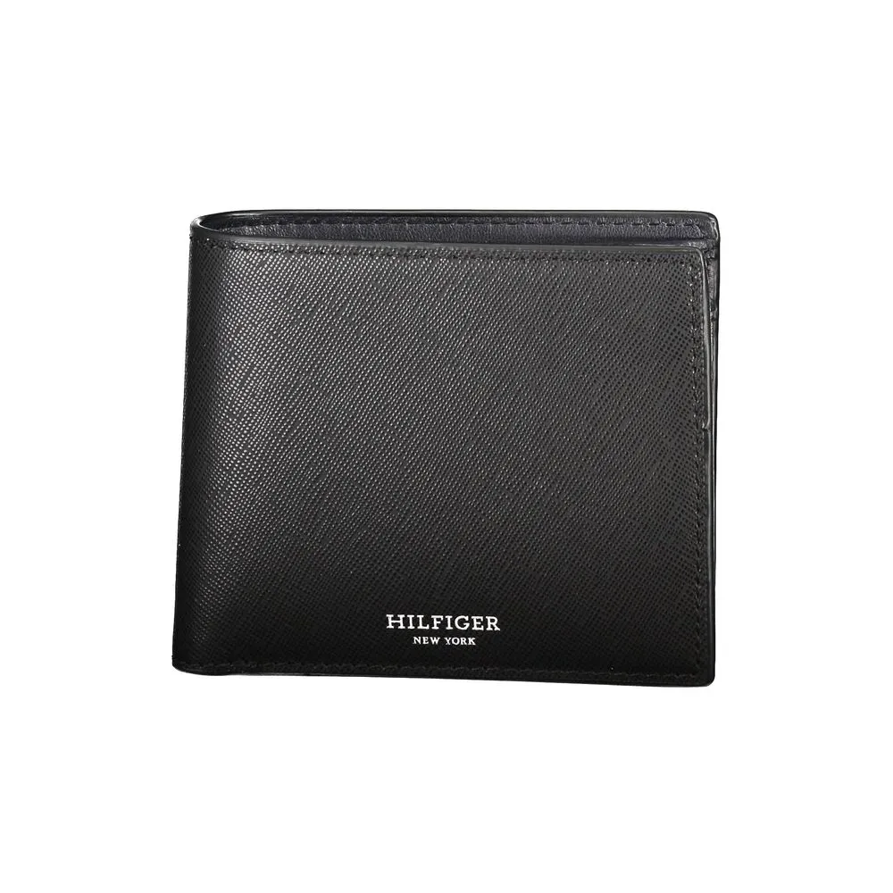 Tommy Hilfiger Men's Black Leather Wallet