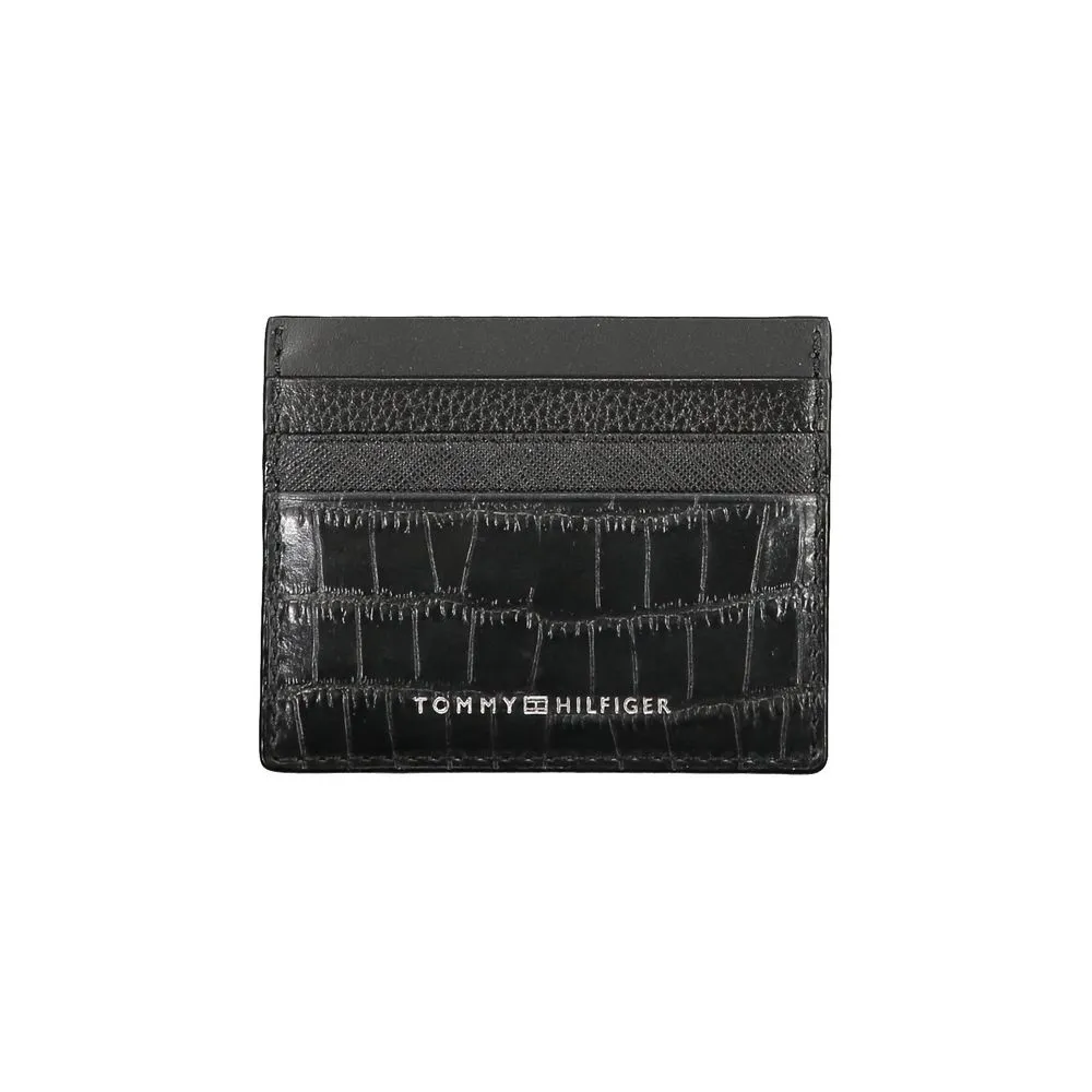 Tommy Hilfiger Men's Black Leather Wallet