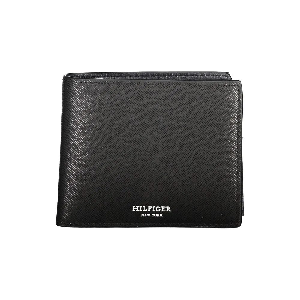 Tommy Hilfiger Men's Black Leather Wallet