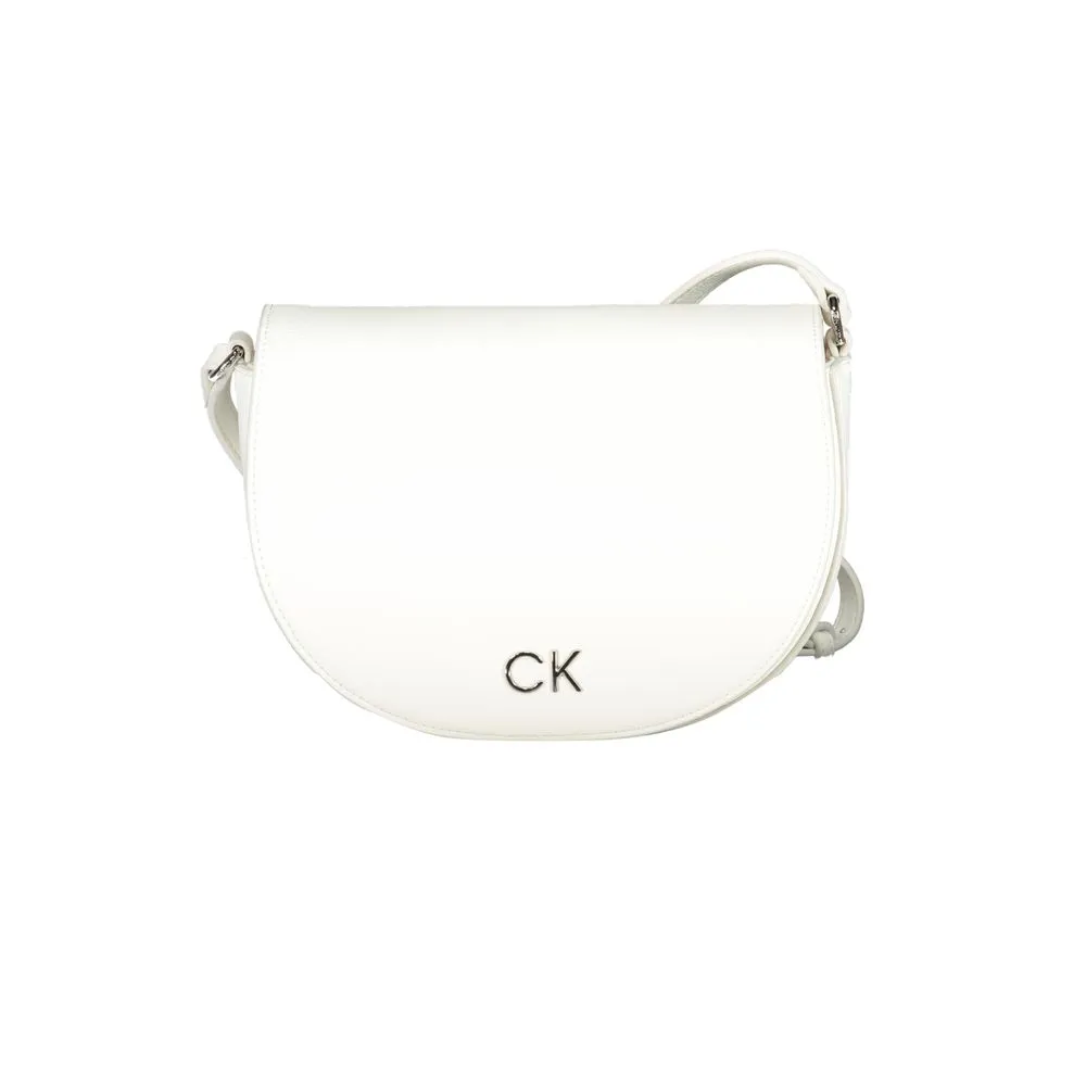 Calvin Klein Women's White Polyethylene Handbag