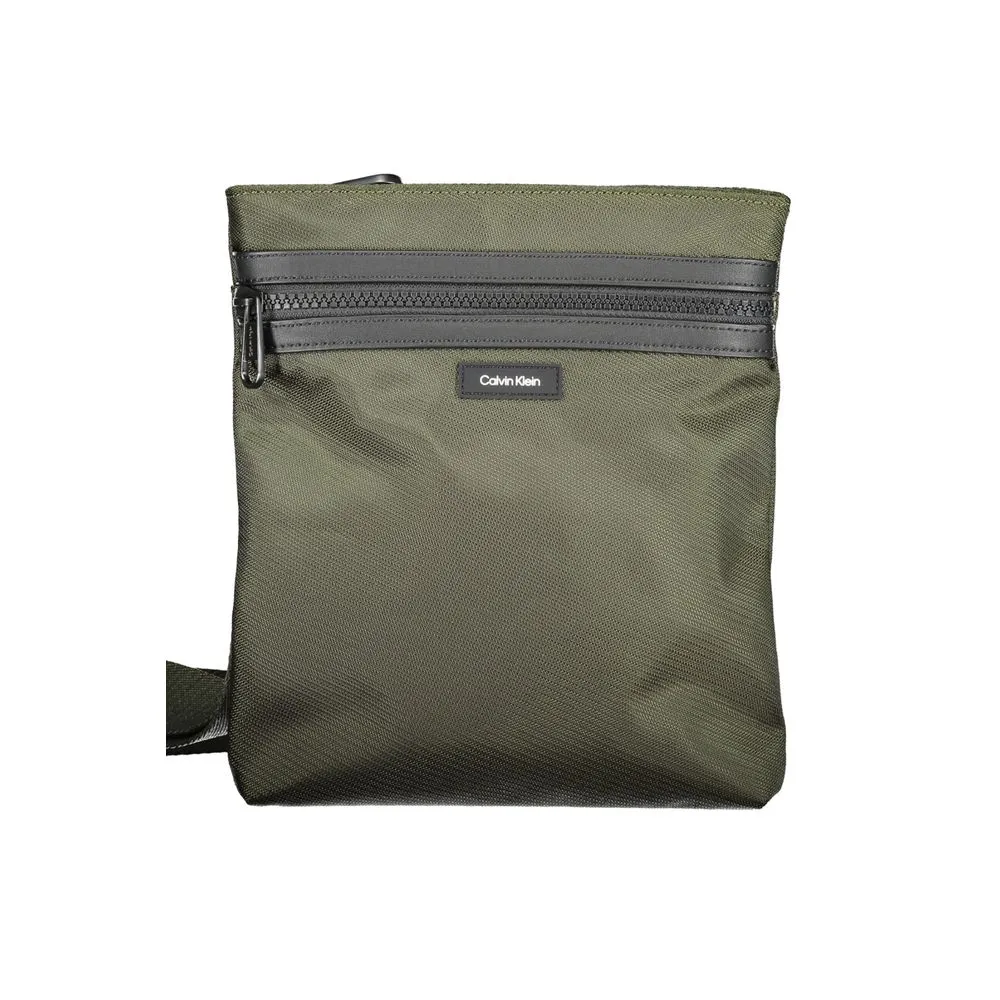 Calvin Klein Men's Green Polyester Shoulder Bag