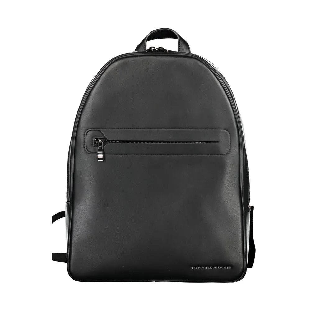 Tommy Hilfiger Men's Black Polyester Backpack